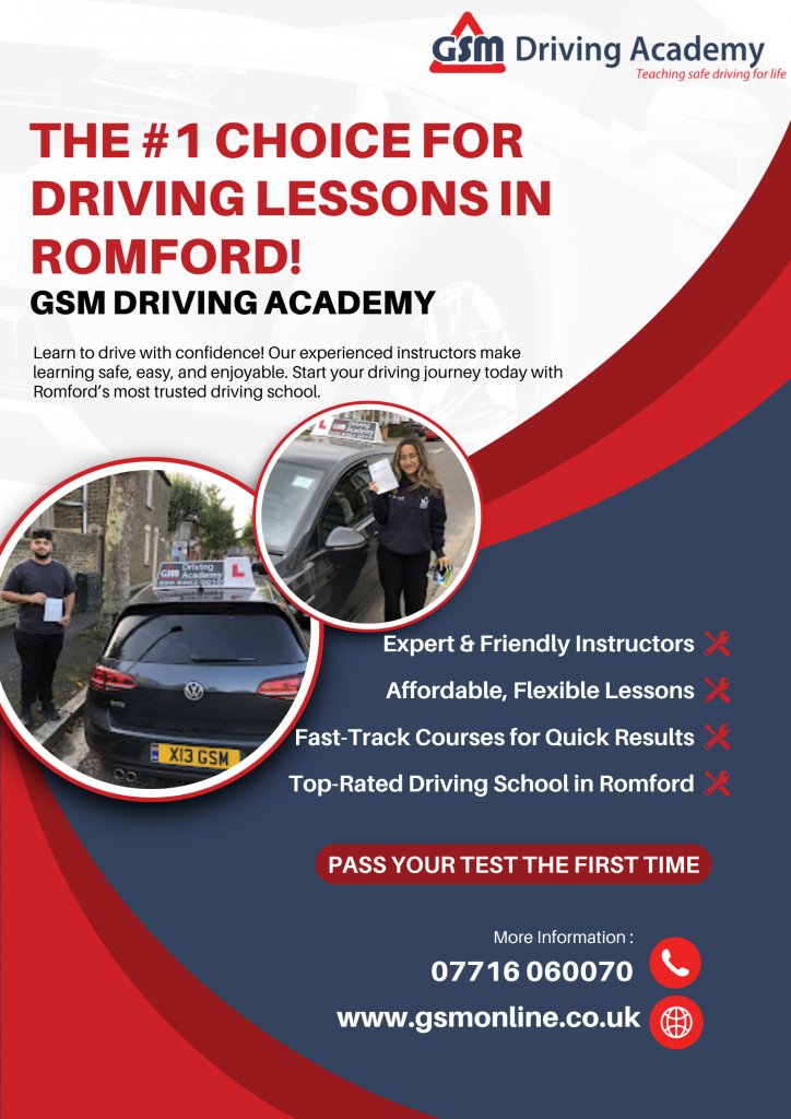 The #1 Choice for Driving Lessons in Romford. Best Driving School in Romford.
